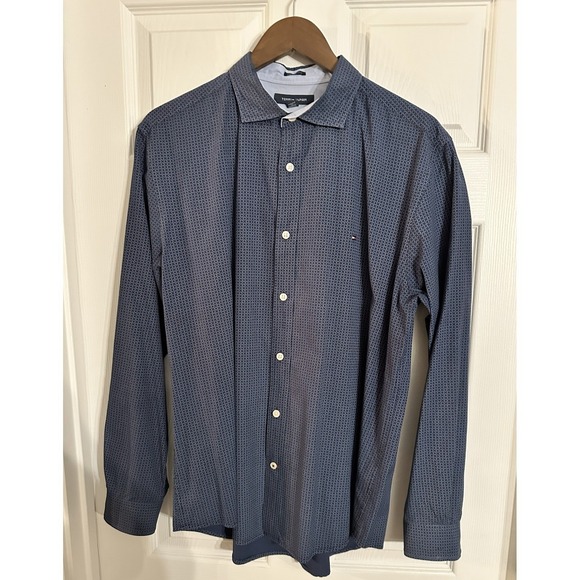 Tommy Hilfiger Other - Tommy‎ Hilfiger Men's Long Sleeve Button Down Shirt Geometric Print L